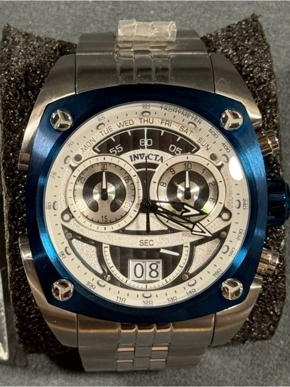 Invicta 32070 Reserve Men's Chronograph Watch - Silver & Blue